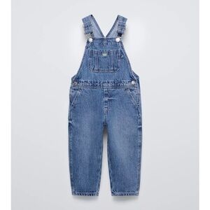 ZARA LONG DENIM OVERALLS